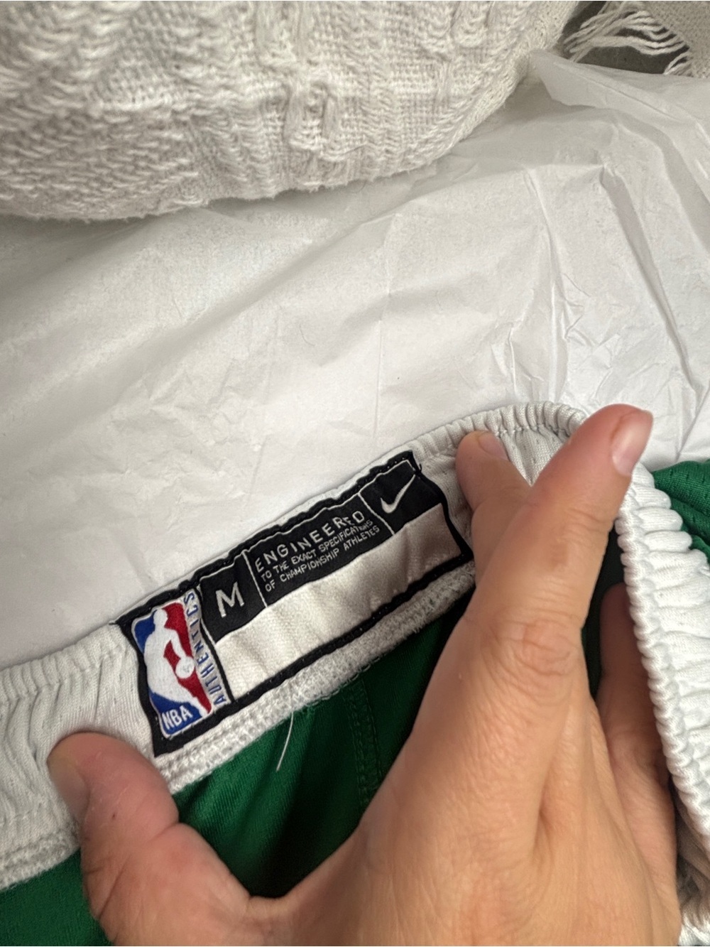 Boston Celtics Nike Youth Swingman Performance Shorts- Kelly Green Icon Edition - Picture 4 of 8